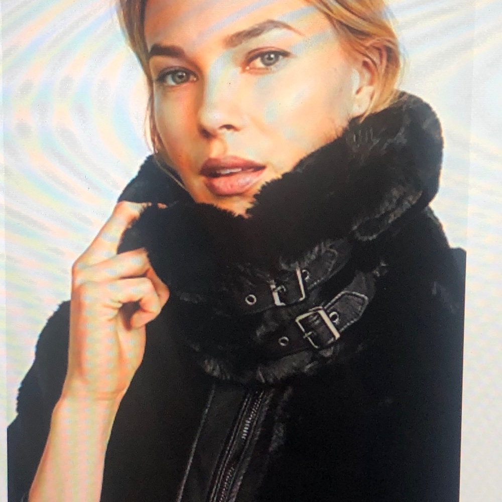 Faux fur coat